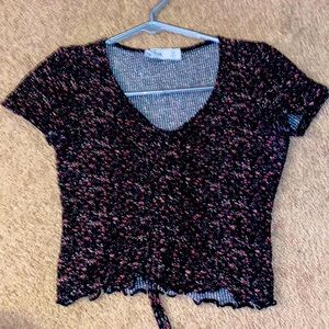 Floral Hollister top